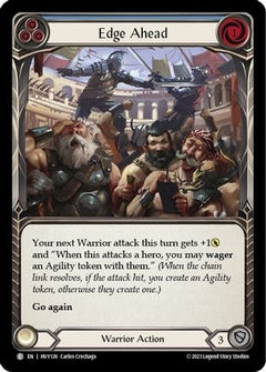 Edge Ahead (Blue) (HVY126) [Heavy Hitters] Rainbow Foil - Deck Out Gaming