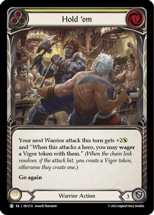 Hold 'em (Yellow) (HVY131) [Heavy Hitters] - Deck Out Gaming