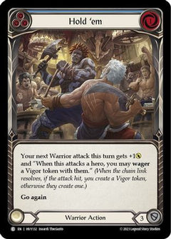 Hold 'em (Blue) (HVY132) [Heavy Hitters] Rainbow Foil - Deck Out Gaming