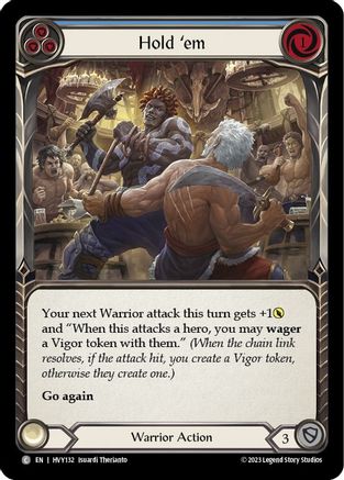 Hold 'em (Blue) (HVY132) [Heavy Hitters] Rainbow Foil - Deck Out Gaming