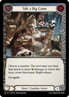 Talk a Big Game (HVY136) [Heavy Hitters] Rainbow Foil - Deck Out Gaming
