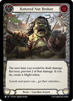Battered Not Broken (HVY140) [Heavy Hitters] Rainbow Foil - Deck Out Gaming