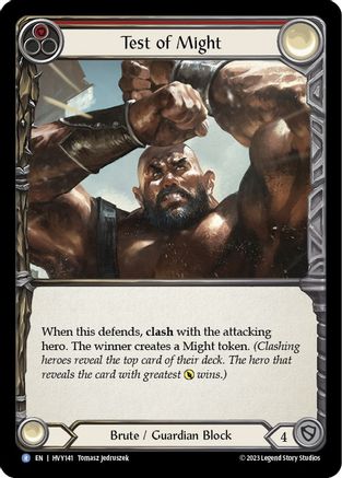 Test of Might (HVY141) [Heavy Hitters] Rainbow Foil - Deck Out Gaming