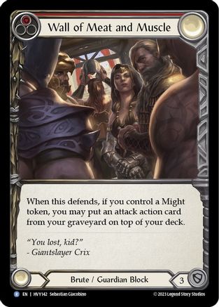 Wall of Meat and Muscle (HVY142) [Heavy Hitters] - Deck Out Gaming