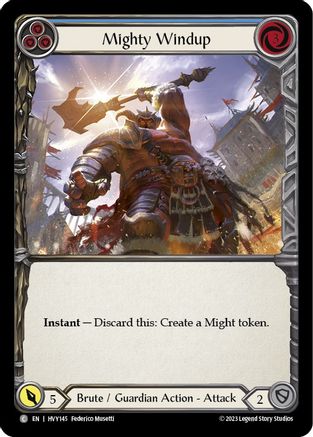 Mighty Windup (Blue) (HVY145) [Heavy Hitters] - Deck Out Gaming