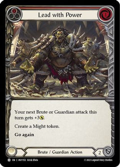 Lead with Power (Red) (HVY152) [Heavy Hitters] - Deck Out Gaming
