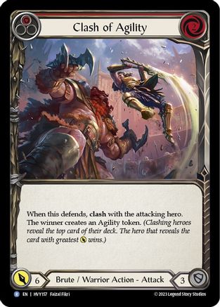 Clash of Agility (Red) (HVY157) [Heavy Hitters] - Deck Out Gaming