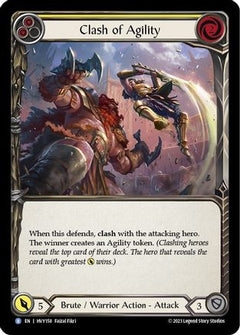 Clash of Agility (Yellow) (HVY158) [Heavy Hitters] Rainbow Foil - Deck Out Gaming