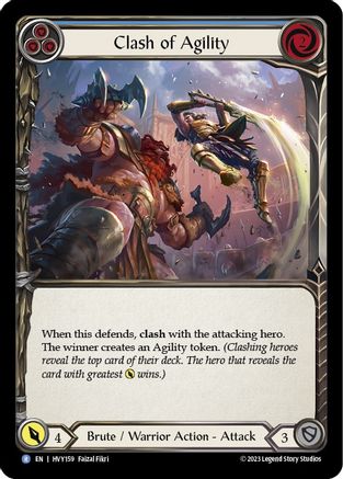 Clash of Agility (Blue) (HVY159) [Heavy Hitters] - Deck Out Gaming