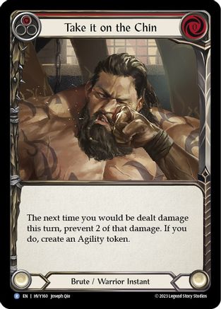 Take it on the Chin (HVY160) [Heavy Hitters] Rainbow Foil - Deck Out Gaming