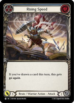 Rising Speed (Blue) (HVY168) [Heavy Hitters] Rainbow Foil - Deck Out Gaming