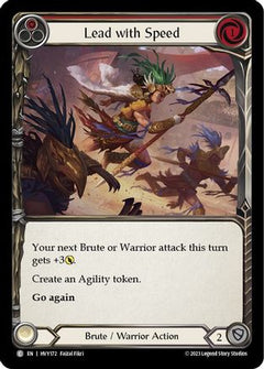 Lead with Speed (Red) (HVY172) [Heavy Hitters] Rainbow Foil - Deck Out Gaming