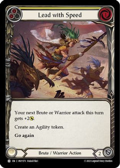 Lead with Speed (Yellow) (HVY173) [Heavy Hitters] Rainbow Foil - Deck Out Gaming