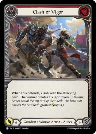 Clash of Vigor (Red) (HVY177) [Heavy Hitters] - Deck Out Gaming