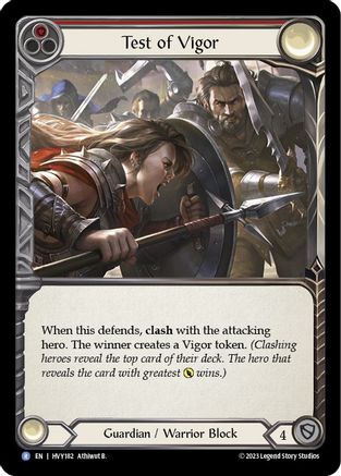 Test of Vigor (HVY182) [Heavy Hitters] Rainbow Foil - Deck Out Gaming