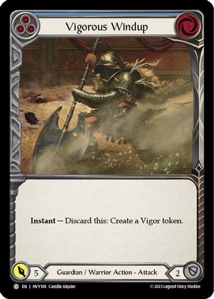 Vigorous Windup (Blue) (HVY188) [Heavy Hitters] Rainbow Foil - Deck Out Gaming