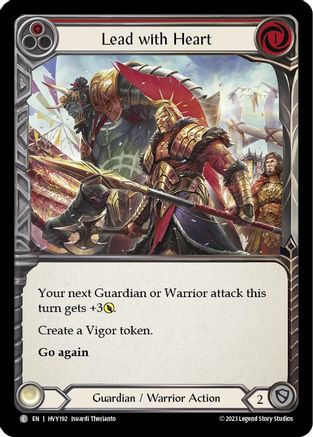 Lead with Heart (Red) (HVY192) [Heavy Hitters] - Deck Out Gaming