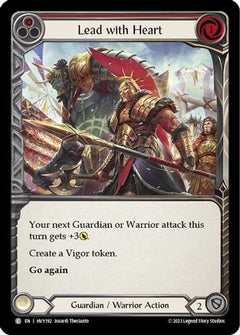 Lead with Heart (Red) (HVY192) [Heavy Hitters] Rainbow Foil - Deck Out Gaming