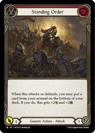 Standing Order (HVY210) [Heavy Hitters] Rainbow Foil - Deck Out Gaming