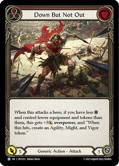 Down But Not Out (Red) (HVY213) [Heavy Hitters] - Deck Out Gaming
