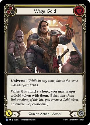 Wage Gold (Yellow) (HVY217) [Heavy Hitters] - Deck Out Gaming
