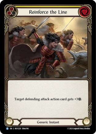 Reinforce the Line (Yellow) (HVY220) [Heavy Hitters] - Deck Out Gaming