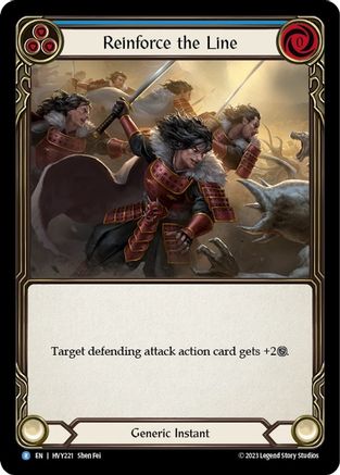 Reinforce the Line (Blue) (HVY221) [Heavy Hitters] - Deck Out Gaming