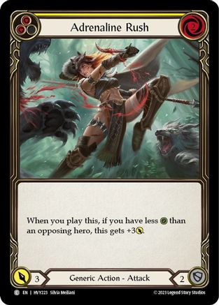 Adrenaline Rush (Yellow) (HVY223) [Heavy Hitters] - Deck Out Gaming