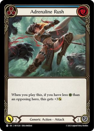 Adrenaline Rush (Blue) (HVY224) [Heavy Hitters] - Deck Out Gaming