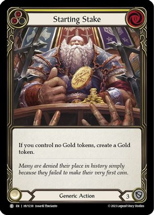 Starting Stake (HVY238) [Heavy Hitters] Rainbow Foil - Deck Out Gaming