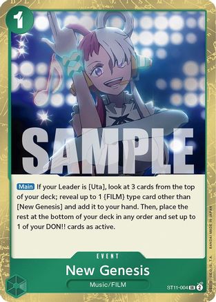 New Genesis (ST11-004) [Starter Deck 11: Uta] Foil - Deck Out Gaming