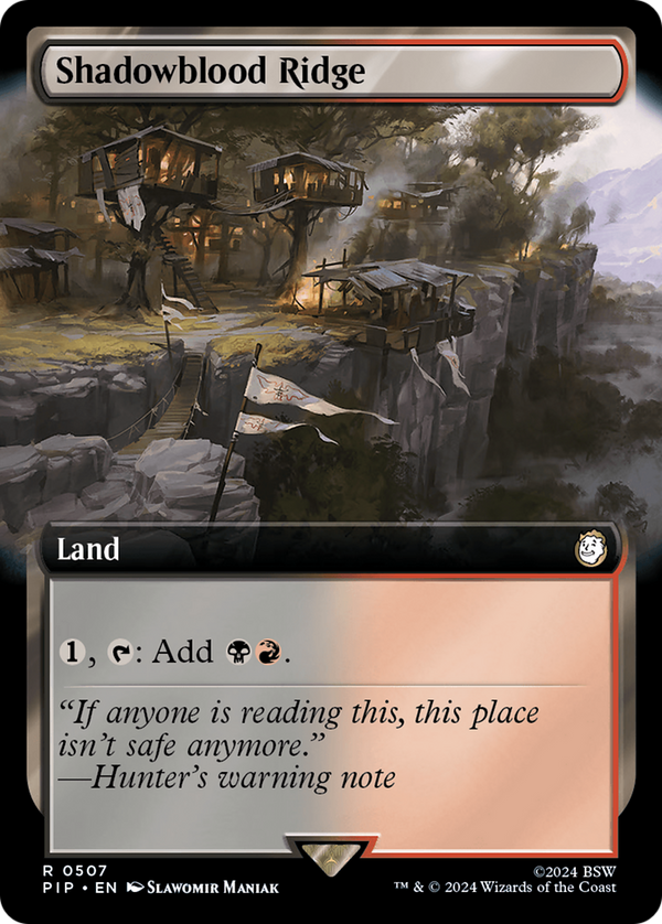Shadowblood Ridge (Extended Art) (507) [Fallout] - Deck Out Gaming