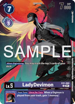 LadyDevimon (Digimon Illustration Competition Pack 2023) (EX1-060) [Classic Collection] - Deck Out Gaming