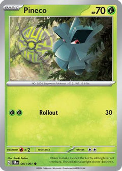Pineco - 001/091 (1) [SV: Paldean Fates] - Deck Out Gaming