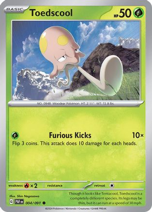 Toedscool - 004/091 (4) [SV: Paldean Fates] - Deck Out Gaming