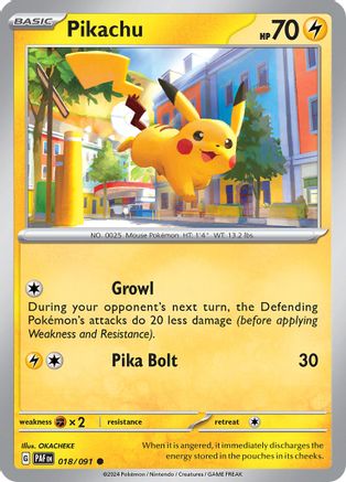 Pikachu - 018/091 (18) [SV: Paldean Fates] - Deck Out Gaming