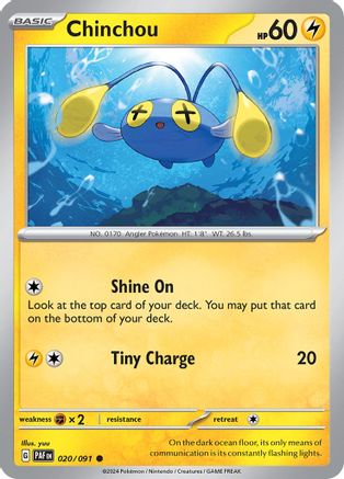 Chinchou (20) [SV: Paldean Fates] - Deck Out Gaming