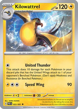 Kilowattrel - 022/091 (22) [SV: Paldean Fates] - Deck Out Gaming