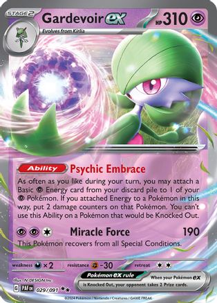Gardevoir ex - 029/091 (29) [SV: Paldean Fates] Holofoil - Deck Out Gaming