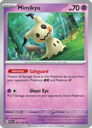 Mimikyu - 037/091 (37) [SV: Paldean Fates] Holofoil - Deck Out Gaming