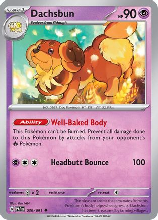Dachsbun - 039/091 (39) [SV: Paldean Fates] - Deck Out Gaming