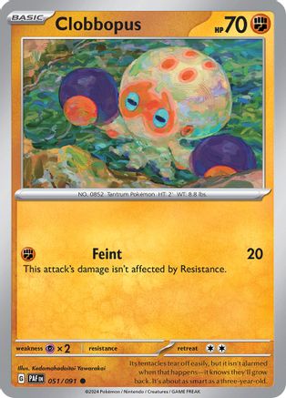 Clobbopus (51) [SV: Paldean Fates] Reverse Holofoil - Deck Out Gaming