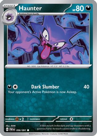 Haunter (56) [SV: Paldean Fates] Reverse Holofoil - Deck Out Gaming