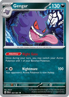 Gengar (57) [SV: Paldean Fates] Reverse Holofoil - Deck Out Gaming