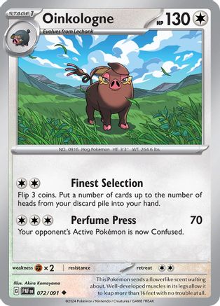 Oinkologne (72) [SV: Paldean Fates] Reverse Holofoil - Deck Out Gaming