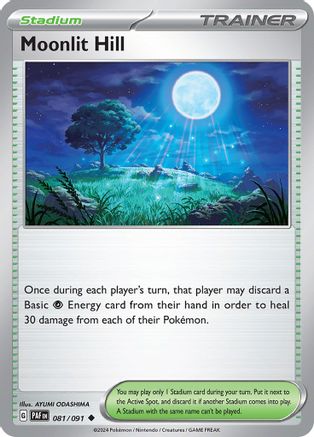 Moonlit Hill (81) [SV: Paldean Fates] Reverse Holofoil - Deck Out Gaming
