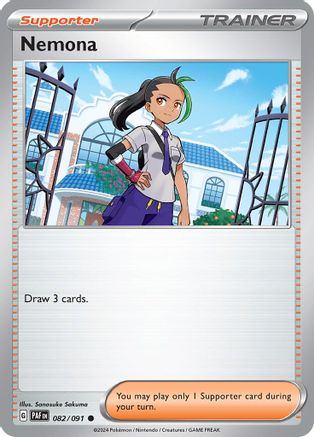 Nemona - 082/091 (82) [SV: Paldean Fates] Reverse Holofoil - Deck Out Gaming