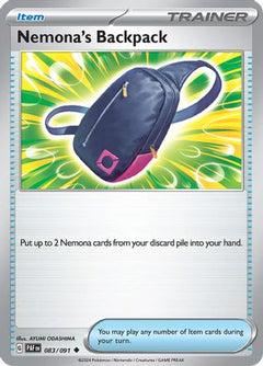 Nemona's Backpack (83) [SV: Paldean Fates] Reverse Holofoil - Deck Out Gaming