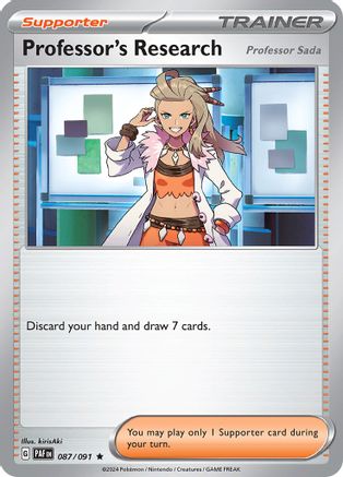 Professor's Research - 087/091 (87) [SV: Paldean Fates] Holofoil - Deck Out Gaming