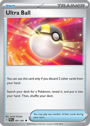 Ultra Ball (91) [SV: Paldean Fates] Reverse Holofoil - Deck Out Gaming